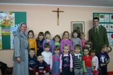 Spotkanie przedszkolaków z Leśnikiem